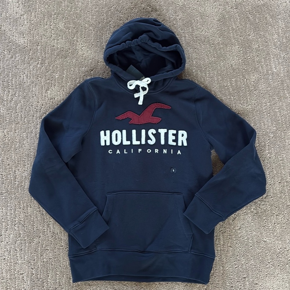Hollister navy hoodie adult size S